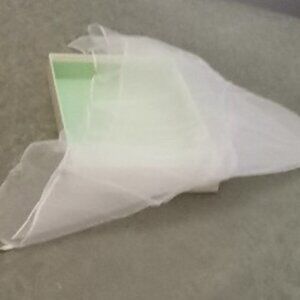 Elegant and delicate pure silk bridal scarf Made in France in great condition